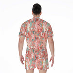 Happy Llama Pattern Print Men's Rompers