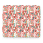 Happy Llama Pattern Print Mouse Pad