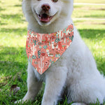 Happy Llama Pattern Print Over The Collar Dog Bandana