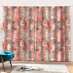 Happy Llama Pattern Print Pencil Pleat Curtains