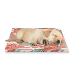 Happy Llama Pattern Print Pet Cooling Mat Cover