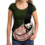 Happy Llama Pattern Print Pet Sling Carrier