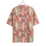 Happy Llama Pattern Print Rayon Hawaiian Shirt