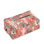 Happy Llama Pattern Print Rectangle Tissue Box Cover