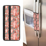 Happy Llama Pattern Print Refrigerator Handle Covers