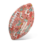 Happy Llama Pattern Print Rugby Ball