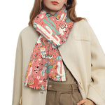 Happy Llama Pattern Print Scarf