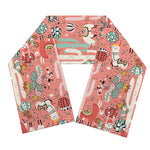 Happy Llama Pattern Print Scarf