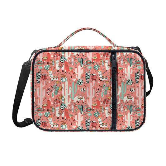 Happy Llama Pattern Print Shoulder Strap Bible Bag