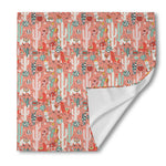 Happy Llama Pattern Print Silk Bandana