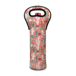 Happy Llama Pattern Print Single Neoprene Wine Tote