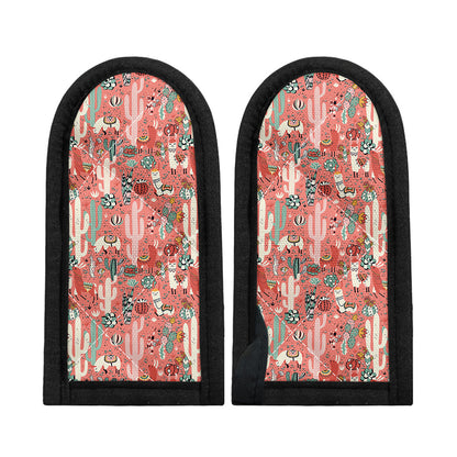 Happy Llama Pattern Print Skillet Handle Cover
