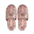 Happy Llama Pattern Print Slippers