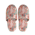 Happy Llama Pattern Print Slippers
