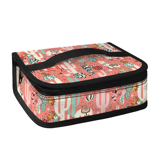 Happy Llama Pattern Print Small Lunch Bag