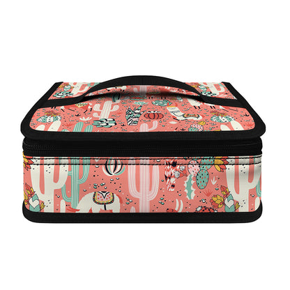 Happy Llama Pattern Print Small Lunch Bag