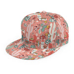 Happy Llama Pattern Print Snapback Cap
