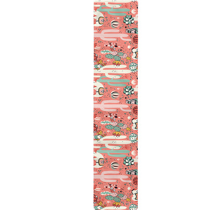 Happy Llama Pattern Print Table Runner