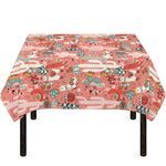 Happy Llama Pattern Print Tablecloth