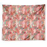 Happy Llama Pattern Print Tapestry