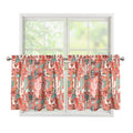 Happy Llama Pattern Print Tier Curtains