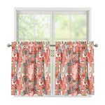 Happy Llama Pattern Print Tier Curtains