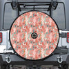 Happy Llama Pattern Print Tire Cover With Camera Hole