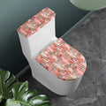 Happy Llama Pattern Print Toilet Lid And Tank Cover Set