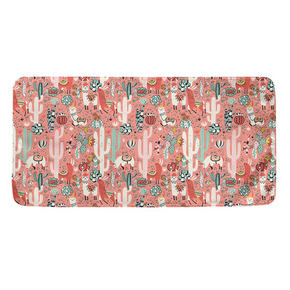 Happy Llama Pattern Print Towel