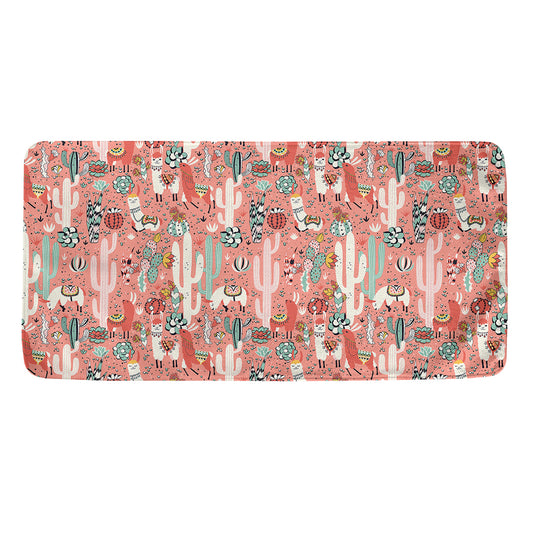 Happy Llama Pattern Print Towel