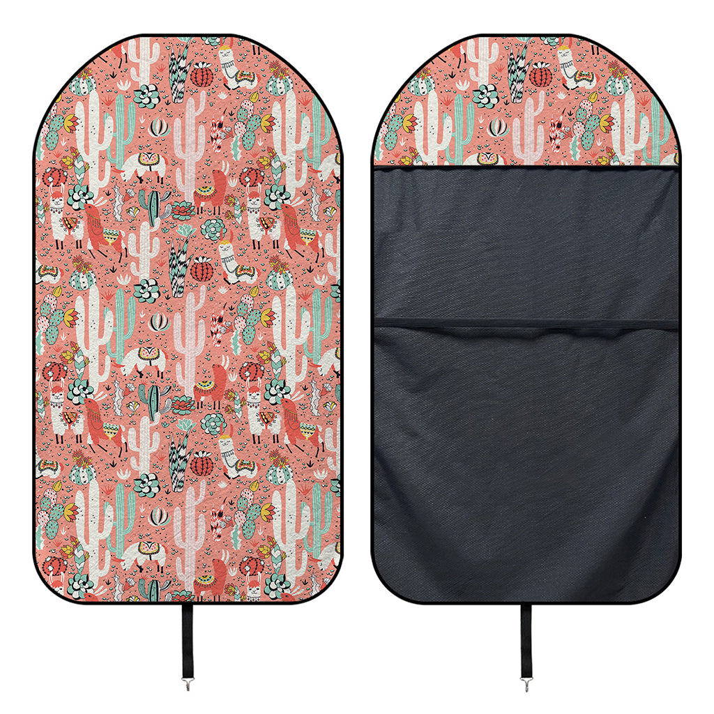 Happy Llama Pattern Print Waterproof Car Seat Cover