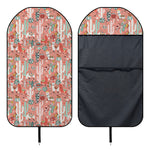 Happy Llama Pattern Print Waterproof Car Seat Cover