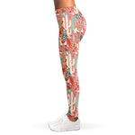 Happy Llama Pattern Print Women's Leggings