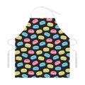 Happy Macarons Pattern Print Adjustable Apron