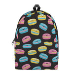 Happy Macarons Pattern Print Backpack