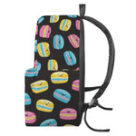 Happy Macarons Pattern Print Backpack