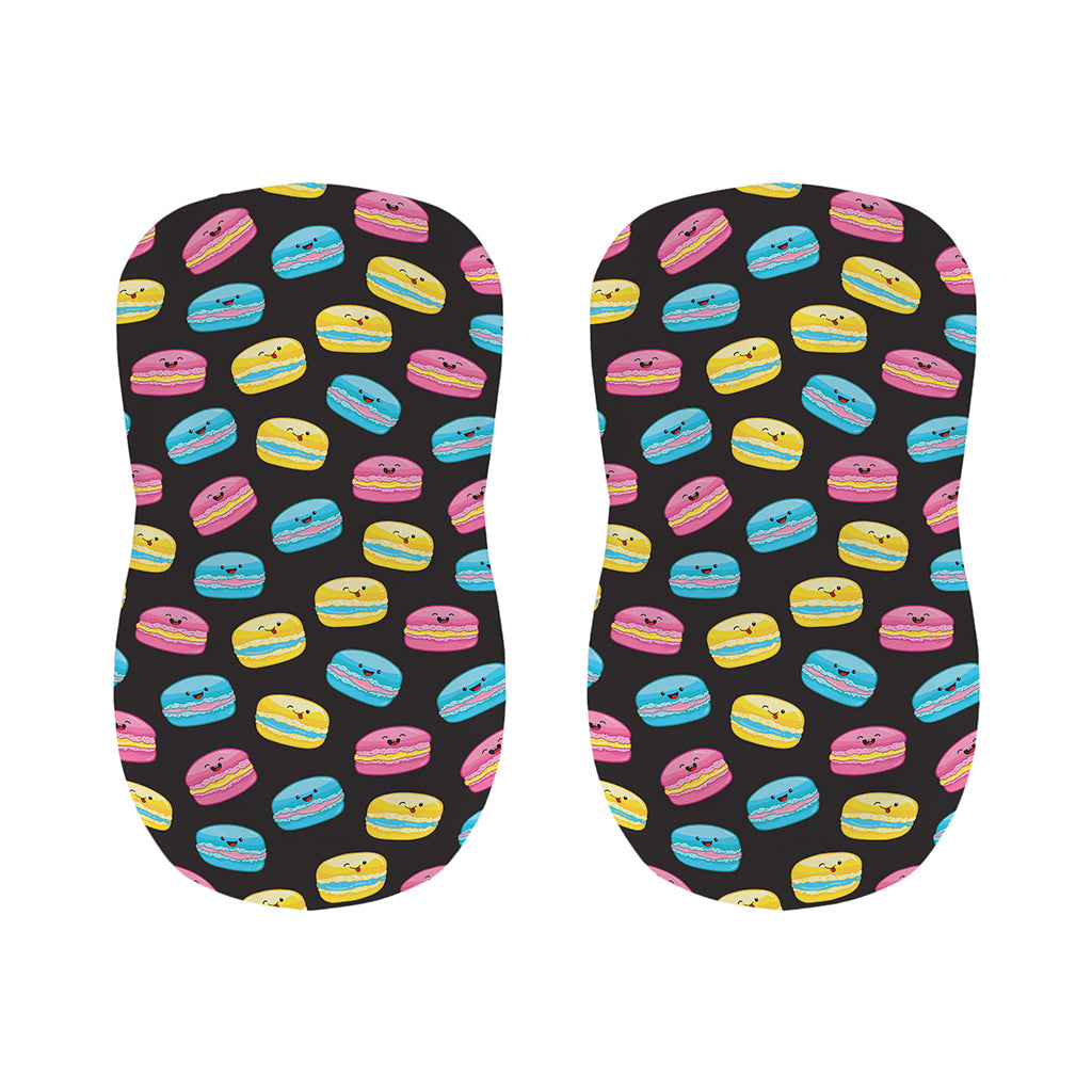 Happy Macarons Pattern Print Bar Stool Covers