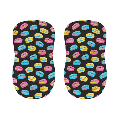 Happy Macarons Pattern Print Bar Stool Covers