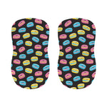Happy Macarons Pattern Print Bar Stool Covers