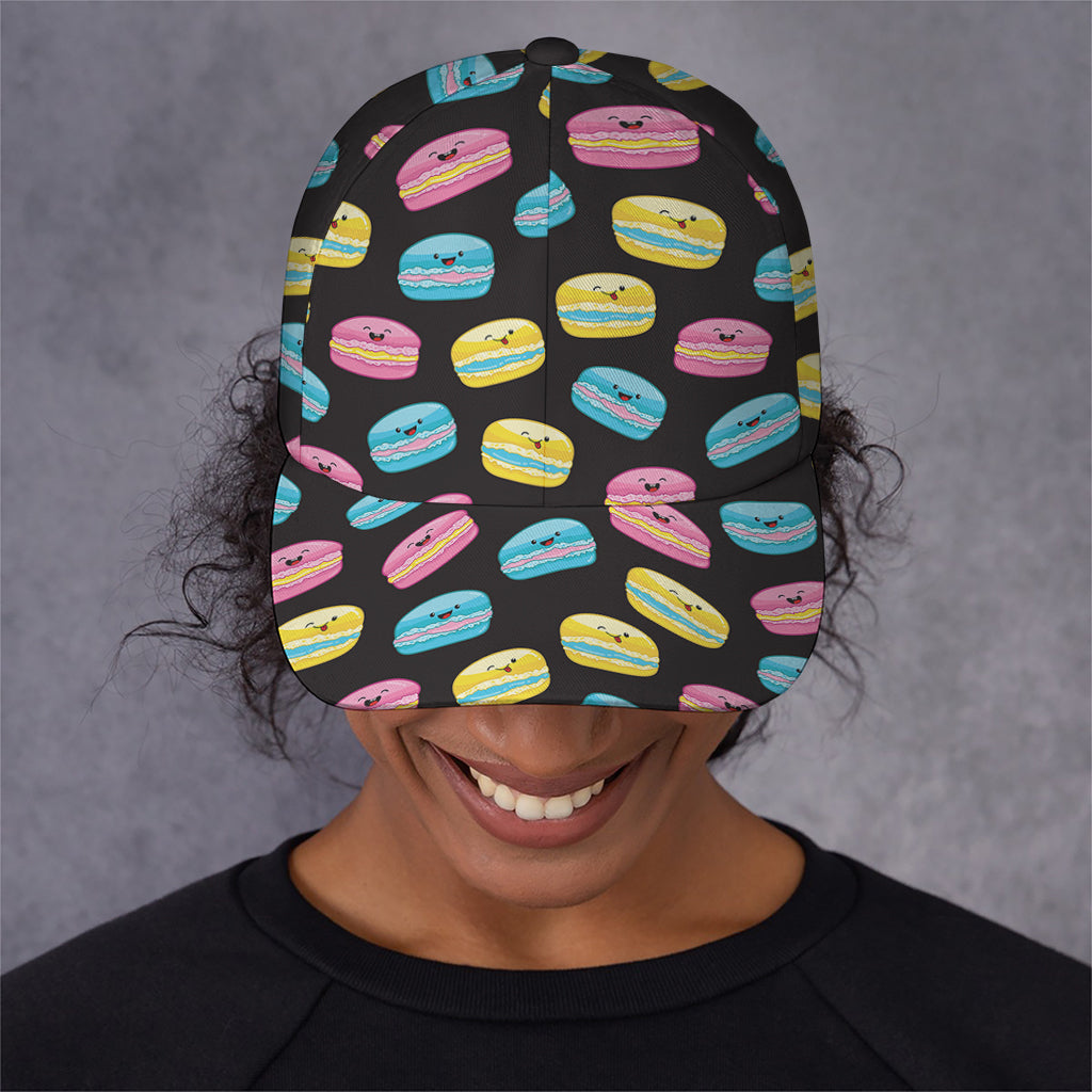 Happy Macarons Pattern Print Baseball Cap