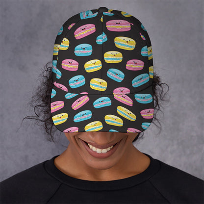 Happy Macarons Pattern Print Baseball Cap