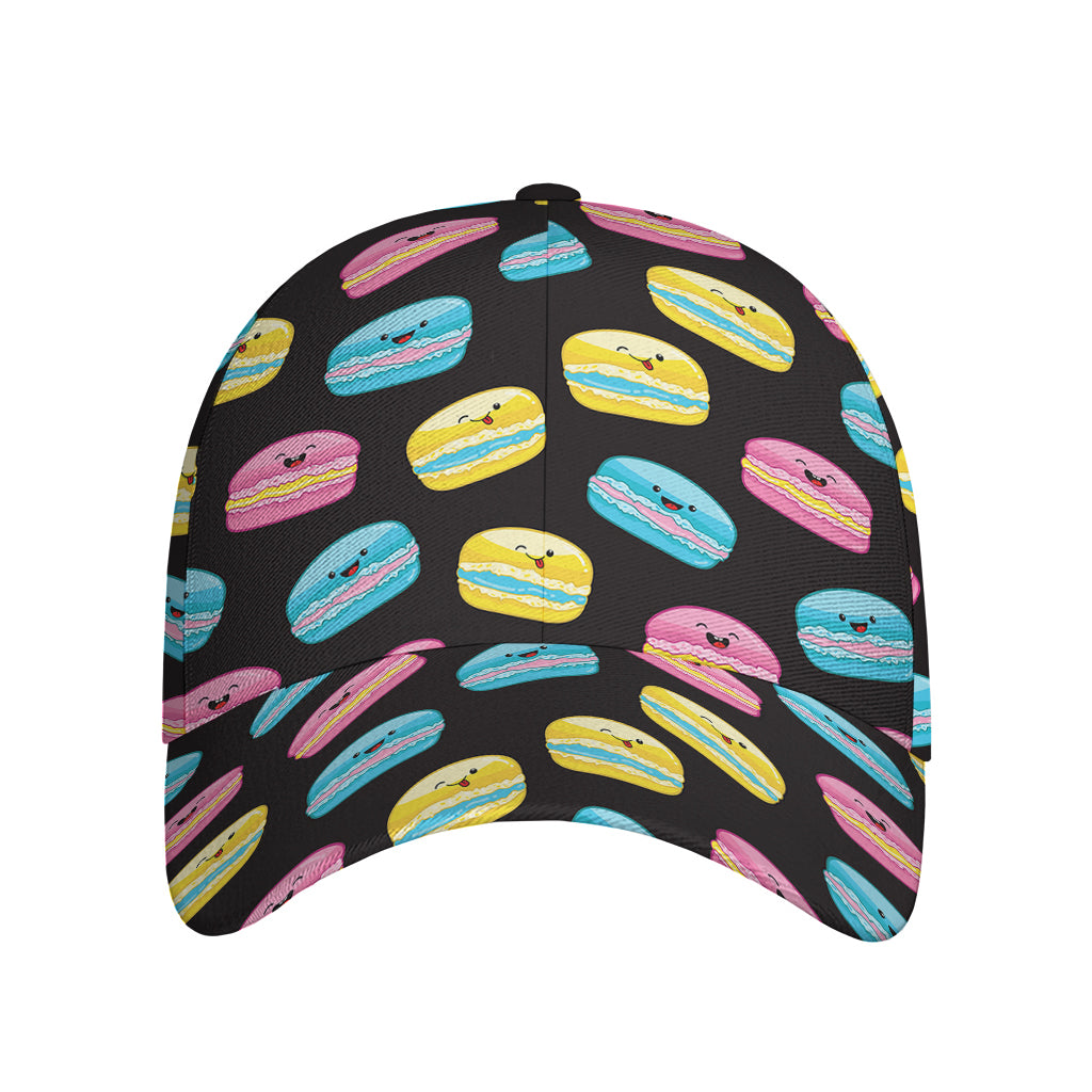 Happy Macarons Pattern Print Baseball Cap