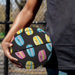 Happy Macarons Pattern Print Basketball