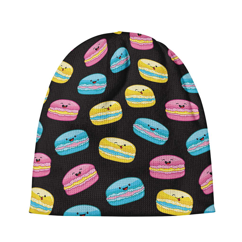 Happy Macarons Pattern Print Beanie