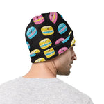 Happy Macarons Pattern Print Beanie
