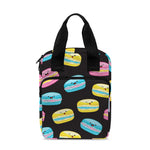Happy Macarons Pattern Print Bible Tote Bag
