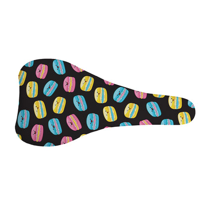 Happy Macarons Pattern Print Bicycle Seat Cover