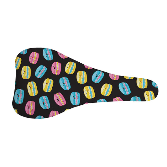 Happy Macarons Pattern Print Bicycle Seat Cover