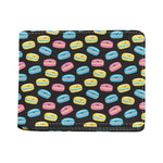 Happy Macarons Pattern Print Bifold Wallet