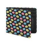 Happy Macarons Pattern Print Bifold Wallet